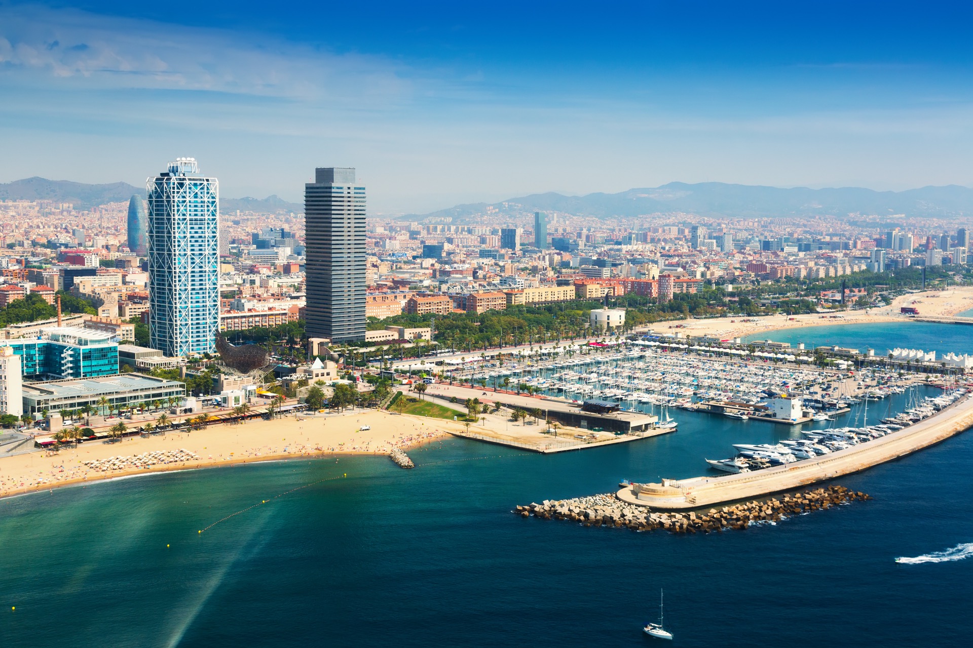 Panorámica de la ciudad de Barcelona